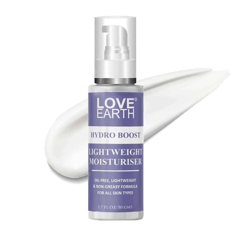 Love Earth Hydro Boost Light Weight Moisturizer for Oil-Free, Lightweight & Non-Greasy Formula for All Skin Types - 50gm view 2