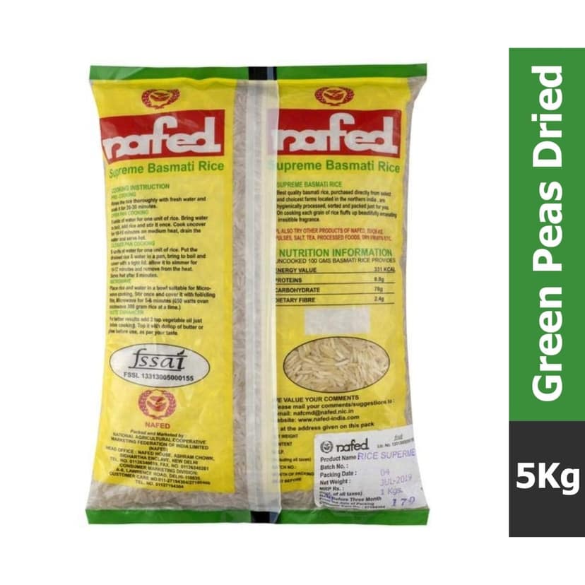 NAFED Supreme Basmati Rice – 5 kg view 2