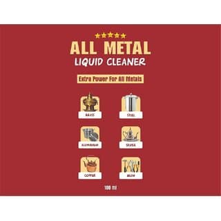 Instant Copper brass cleaning gel (Metal Cleaner), instant cleaner for Copper, Brass, Bronze. Tarnish remover, All Metal Cleaning Liquid Polish (100ml) view 8