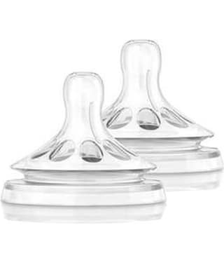 Philips Avent Natural Teat 2 Holes Slow Flow - 1month+ (2Pc. Pack)