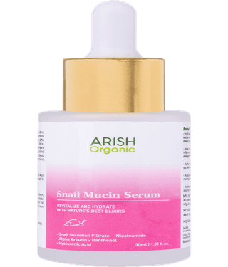 Arish Organic Face Serum Snail Mucin Radiant Glow For All Skin Type ( Pack of 1 )