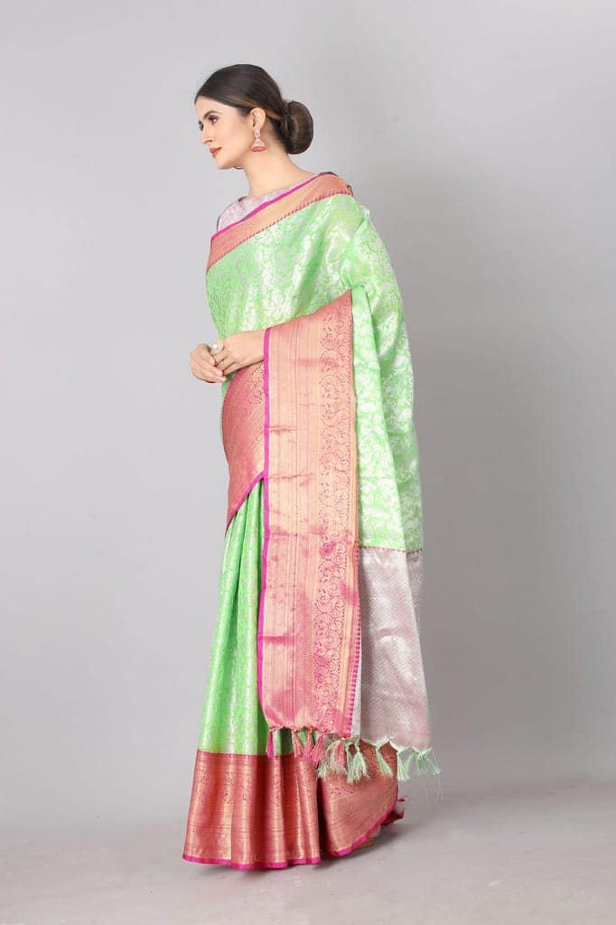 Women Weaving Work Saree with Rich Pallu view 2
