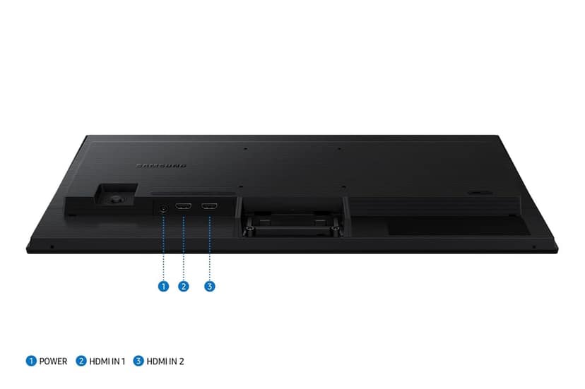 Samsung 22" (55.88 cm) 120hz Flat Monitor|IPS Panel|FHD 1080p (1920 x 1080)|120 Hz|5 ms|Dual HDMI Ports (2EA)|Super Slim Borderless Design|Game Mode|Eye Saver Mode|Wall Mountable|LS22F320GAWXXL|Black view 2