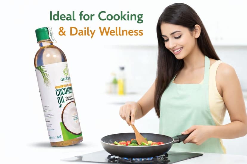 Deeksam Wood Pressed Coconut Oil | Pure Chekku Thengai Ennai | 100% Natural & Unrefined | Edible Grade | 500ML view 7