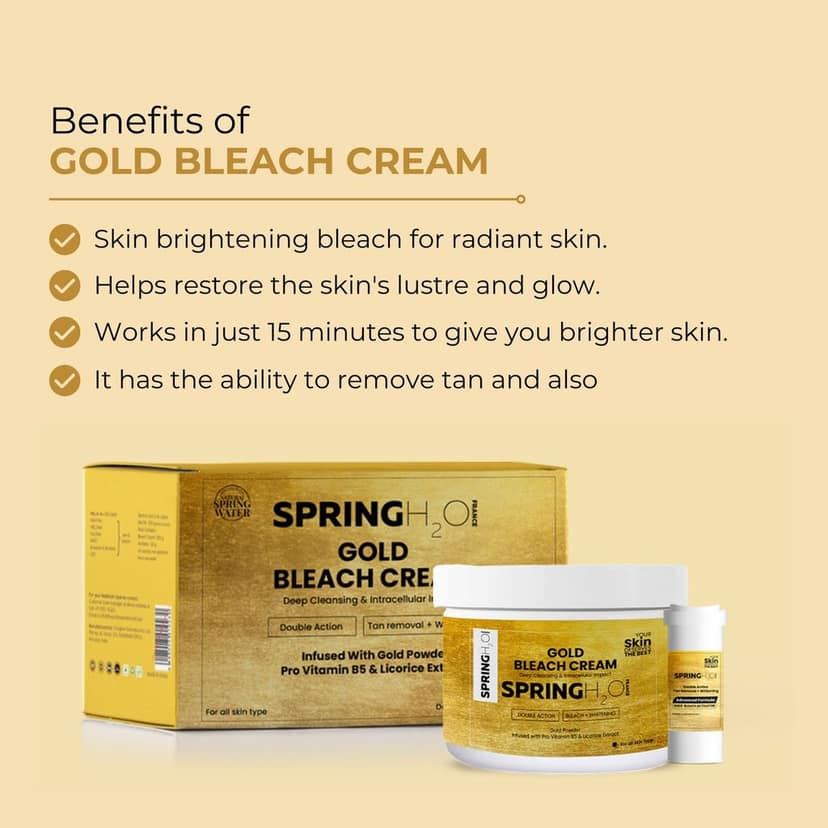 Spring H2O Gold Bleach Cream - For All Skin Types view 7