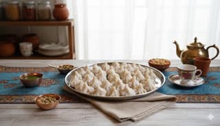 Annapurna Tiffin Services Ukadiche Modak (1 Piece) | Authentic Steamed Rice Flour Dumplings with Jaggery-Coconut Filling | Maharashtrian Sweet