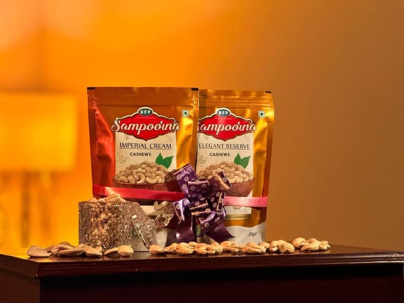 NFP Sampoorna Foods Imperial & Elegant Organic Premium Cashew Nuts (kaju) Unsalted Gluten Free Dry Fruits Combo Cashews (2x250 g) view 3