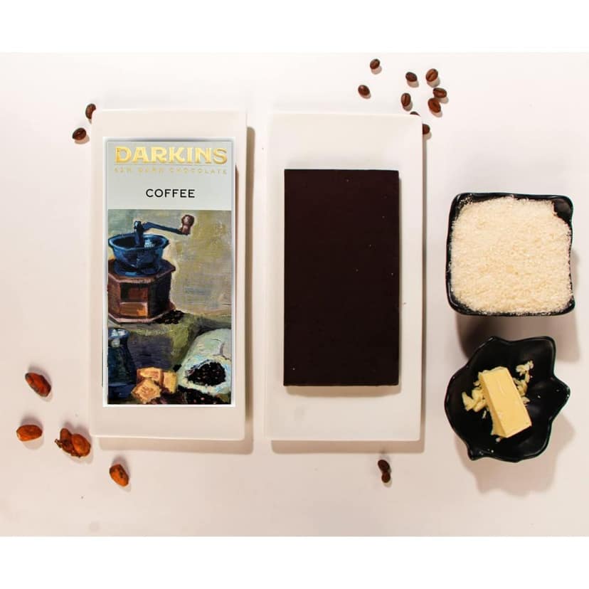 DARKINS 65% Dark Chocolate With Coorg Coffee | Dark Chocolate Bar 3x50gm | Vegan | Natural | Gluten-Free Chocolate | 50 GM Each Pack of 3 view 5