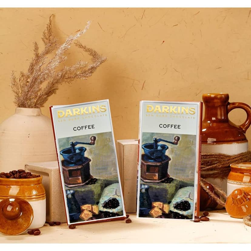 DARKINS 65% Dark Chocolate With Coorg Coffee | Dark Chocolate Bar 3x50gm | Vegan | Natural | Gluten-Free Chocolate | 50 GM Each Pack of 3 view 6