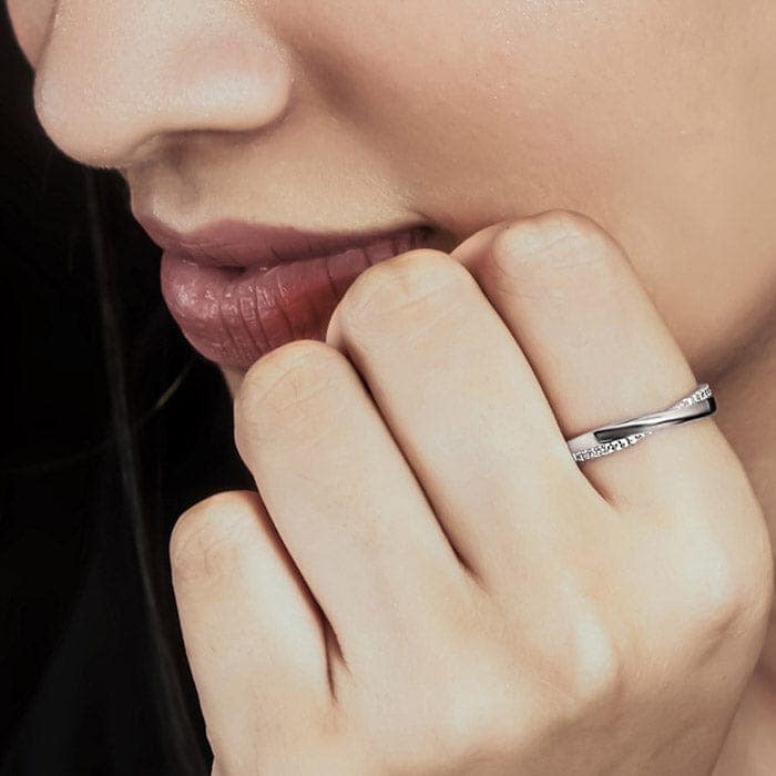 Silver Vintage Wheel Adjustable Ring view 2
