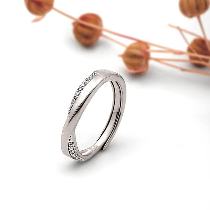 Silver Vintage Wheel Adjustable Ring view 3