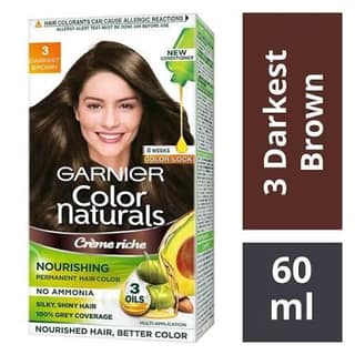 GARNIER HAIR COLOR DARKEST BROWN 70ML