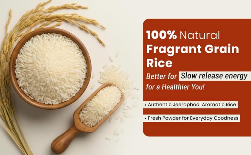Chhattiskala A Bihan Initiative Jeeraphool Aromatic Rice 1kg Naturally Fragrant Short Grain Rice Authentic Indian Jeeraphool Chawal for Daily Cooking view 3