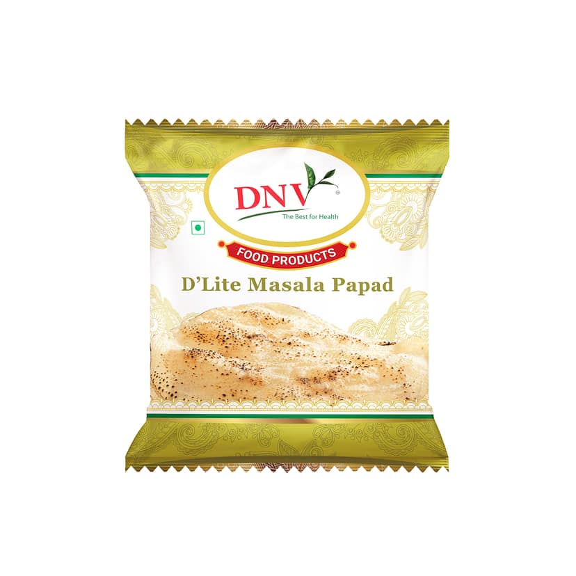 DNV Foods D'Lite Masala Papad, 180 gm