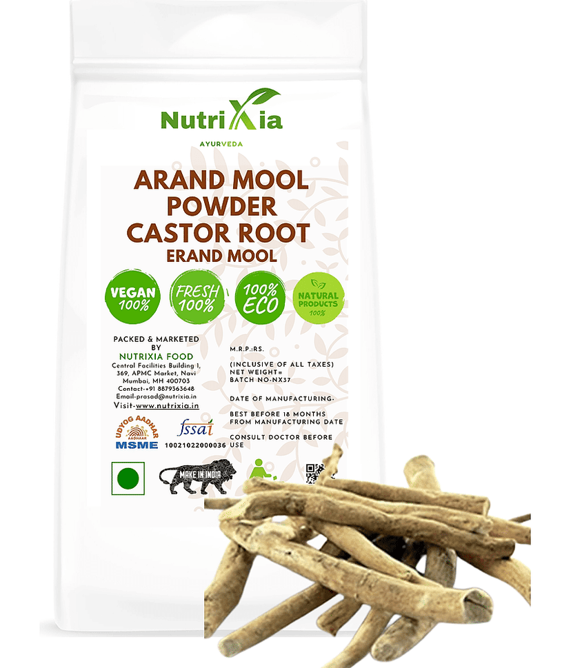 Nutrixia Food Arand Mool Powder- Castor Root - Arandi Jadd - Erand Mool Powder 250 gm