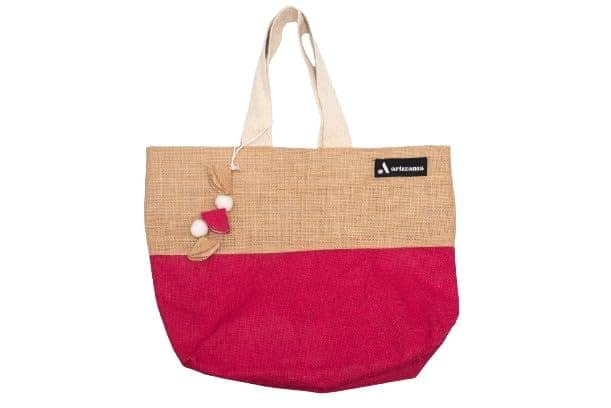 Artizania Waterproof Multipurpose Jute Tote Bag for Women & Men (4.4 L) view 2