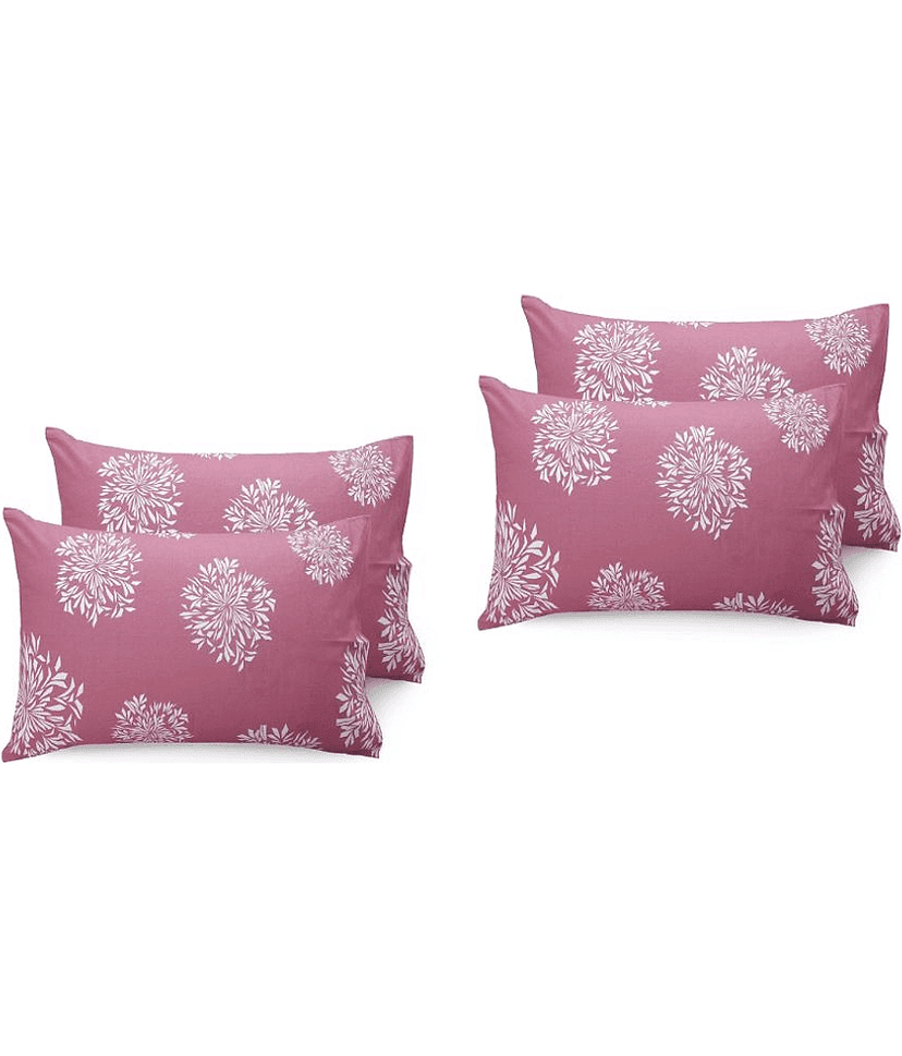 HIDECOR - Pack of 2 Microfibre Polka Dots Standard Size Pillow Cover ( 68.58 cm(27) x 43.18 cm(17) ) - Pink