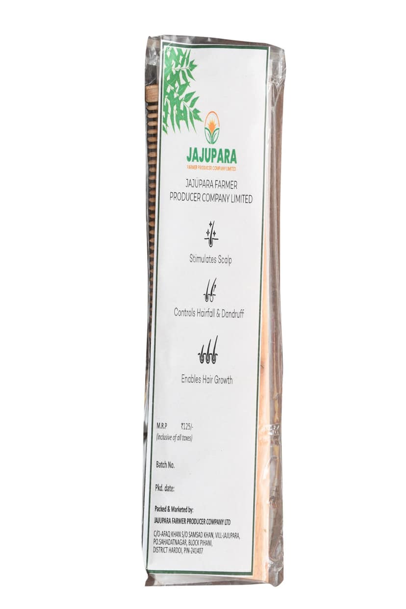 Kachhi Neem Wood Comb view 2