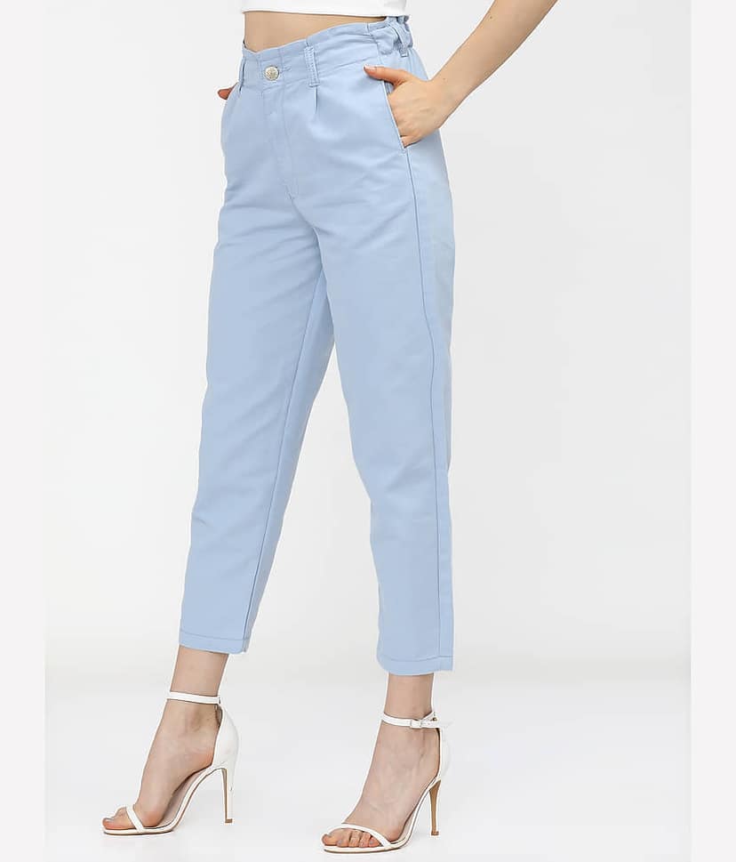 Tokyo Talkies Women's Mom Fit Mid-Rise Jeans ( Blue ) view 2