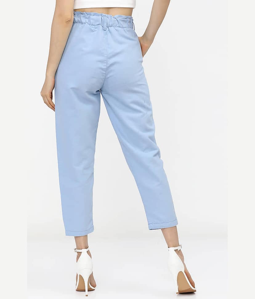 Tokyo Talkies Women's Mom Fit Mid-Rise Jeans ( Blue ) view 3