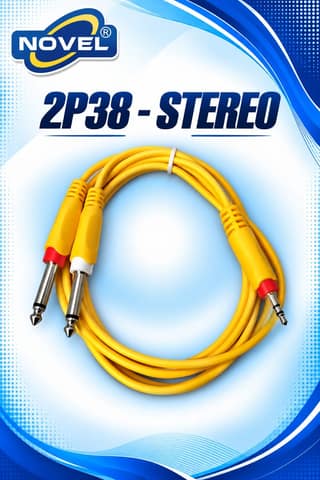 NOVEL 2P38 - STEREO METAL CABLE 1.5 METER