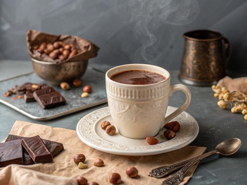 Hazelnut hot chocolate