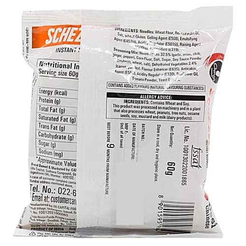 Chings Secret Schezwan Instant Noodles, 60G view 2