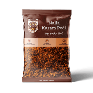 Sreshta Farms Nalla Karam Podi - 500gm