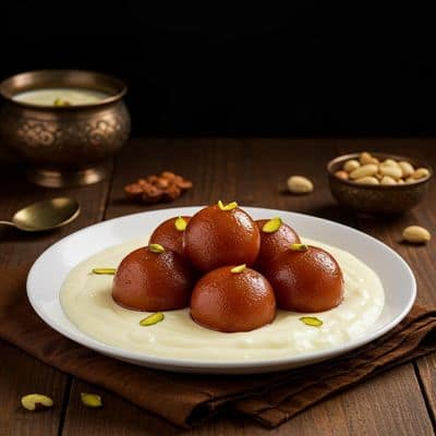 Gulab Jamun With Rabdi 1