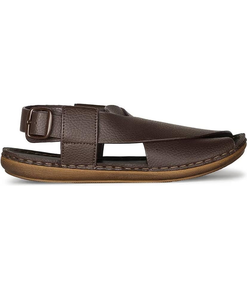 Bata - Brown Men's Sandals view 2