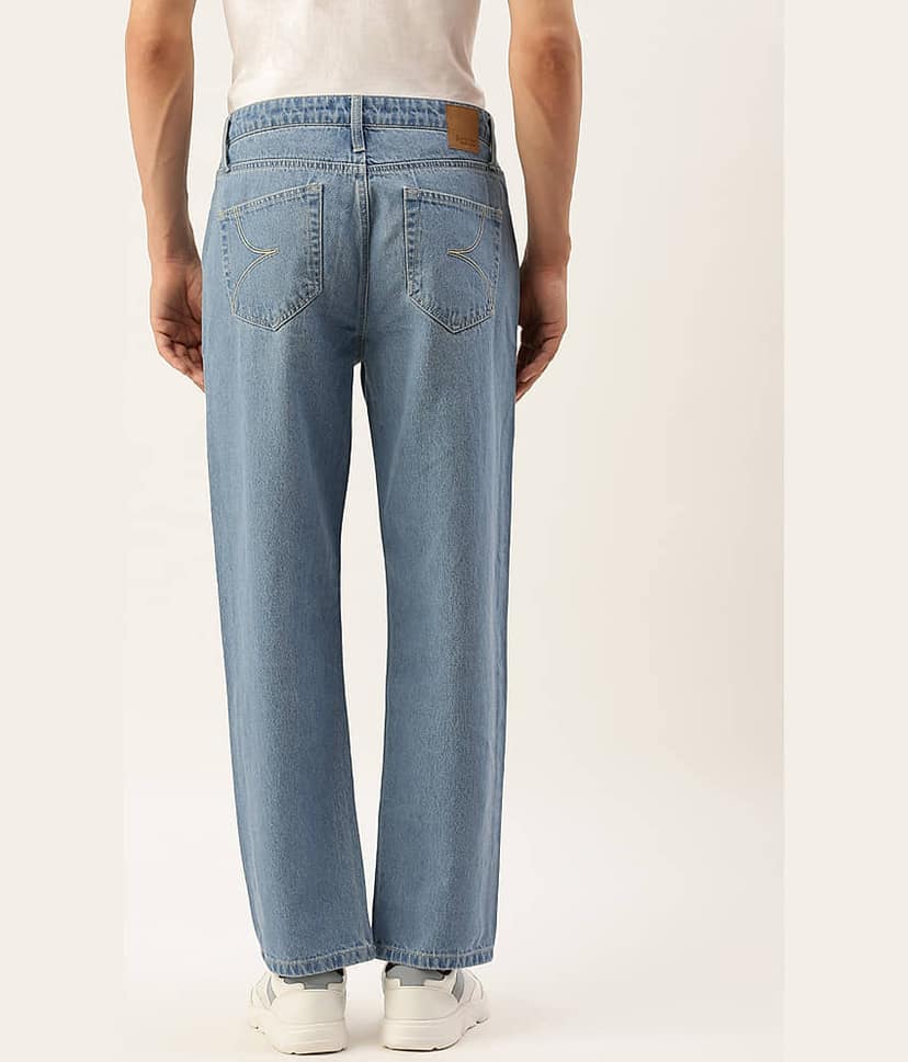 Bene Kleed Men Pure Cotton Relaxed Fit Jeans view 3