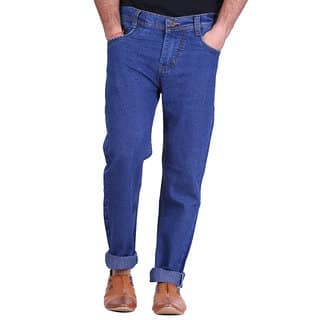 Kaasan Men's Stretchable Regular Fit Beige Jeans view 2