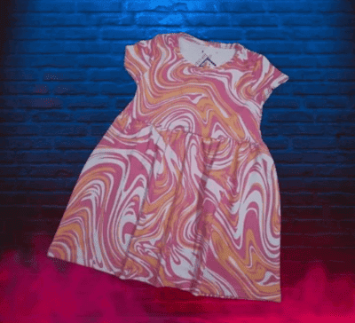 NameBox - Curve Design Frock for Girls, Size - 40 (M)