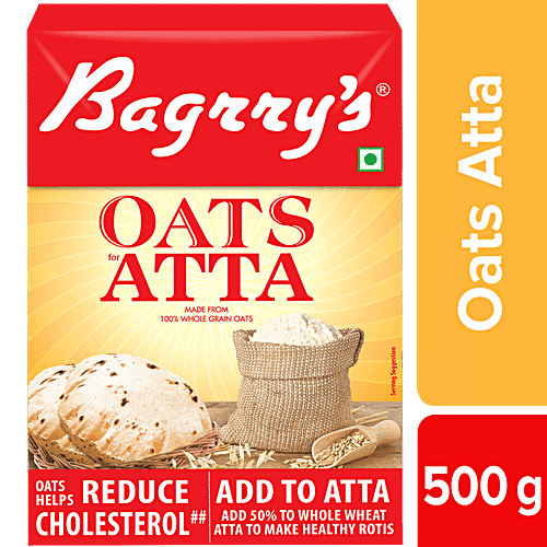 Bagrry'S Oats Atta - Made From 100% Whole Grain Oats, 500 g