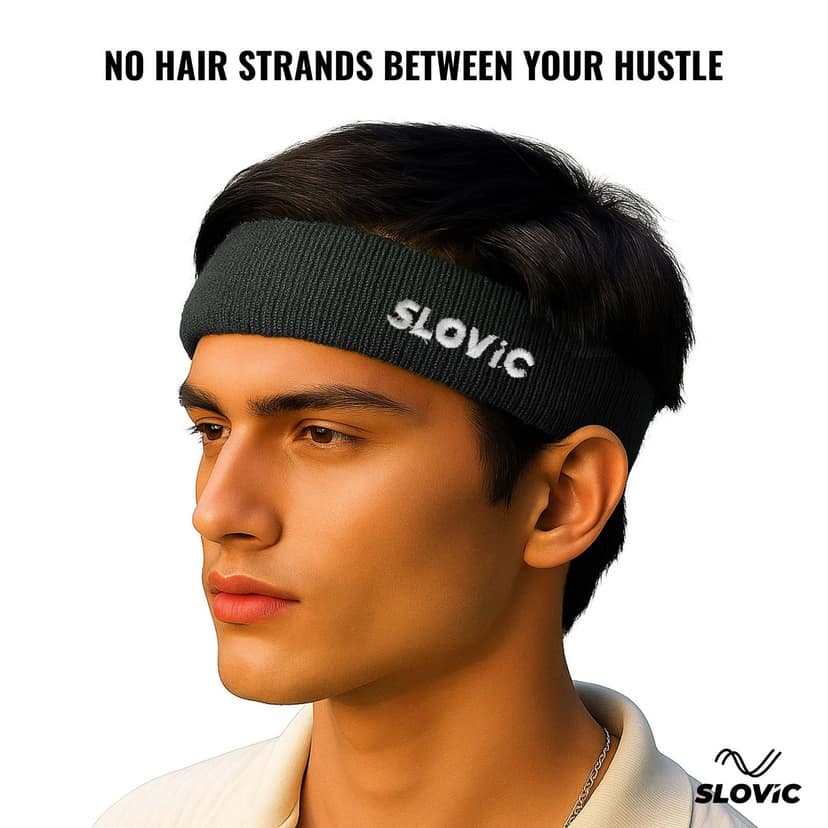 Slovic Headband Black - V2 view 3