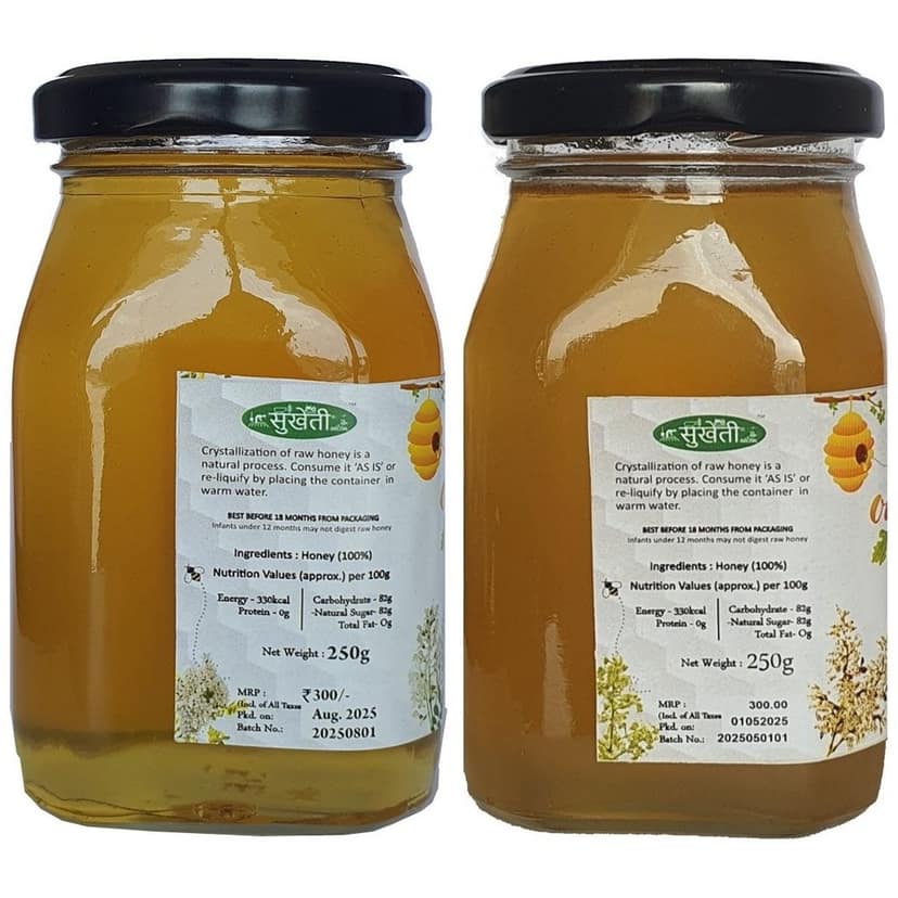 Organicose Acacia Honey 250gms + Organicose Litchi Honey 250gms view 3