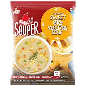 Bambino Soup Powder - Sweet Corn Vegetable, 50 g Pouch