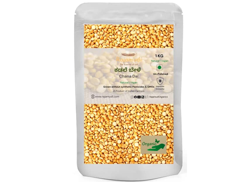 Rajamudi Organics Organic Channa Dal - 1 Kilogram