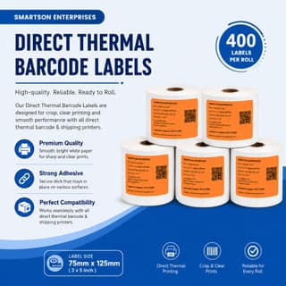 Direct Thermal Barcode Labels
