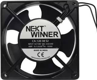 Smps Ac Fan (4Inch) 10.16cm | Dust Filter Guard | Dustproof and Easy Installation for DIY Cooling Ventilation Exhaust Projects (Black)