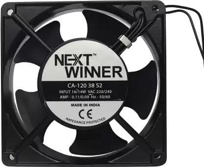 Smps Ac Fan (4Inch) 10.16cm | Dust Filter Guard | Dustproof and Easy Installation for DIY Cooling Ventilation Exhaust Projects (Black)