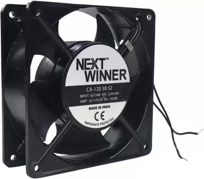 Smps Ac Fan (4Inch) 10.16cm | Dust Filter Guard | Dustproof and Easy Installation for DIY Cooling Ventilation Exhaust Projects (Black) view 2