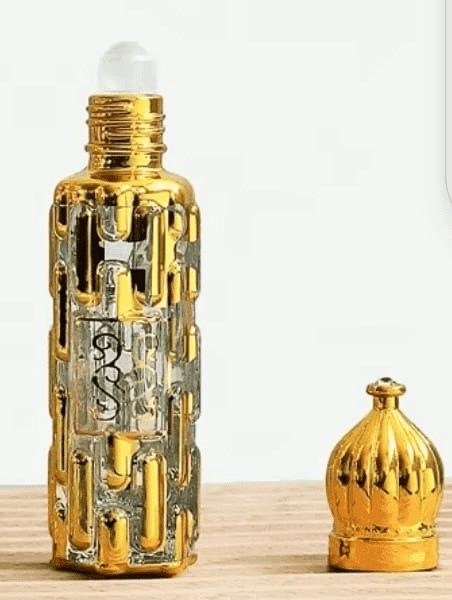 Mii Art 10ml Golden Glass Perfume Bottle - Refillable Attar Container for Essential Oils (Pack of 1) view 4