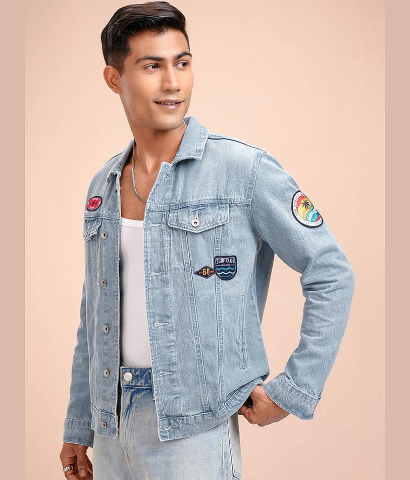 Locomotive Cotton Men's Denim Jacket - Blue ( Pack of 1 ) view 4