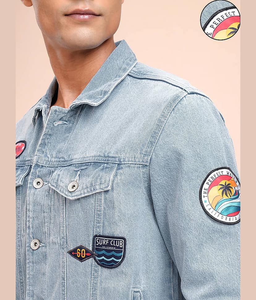 Locomotive Cotton Men's Denim Jacket - Blue ( Pack of 1 ) view 5