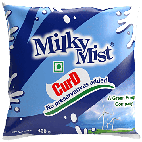 Milky Mist Curd/Dahi - No Preservatives Added, 400 g Pouch