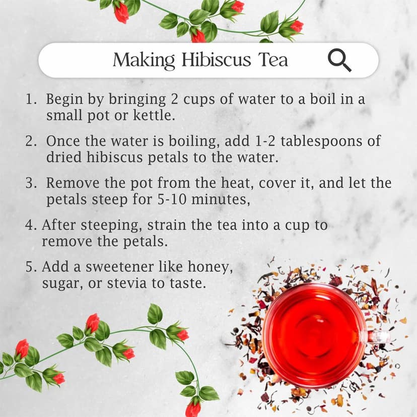 True Nirvana Hibiscus Tea – Herbal Flower Tea Rich in Antioxidants – Supports Heart Health & Immunity view 6