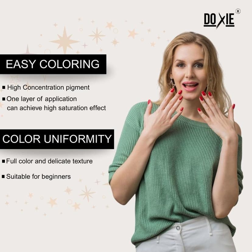Doxie Nail Paint for Women & Girls|Long-Lasting|Quick-Dry|High-Shine Nail Polish|Chip-Resistant|Vibrant Colors for Salon-Style Finish at Home|10Ml view 3