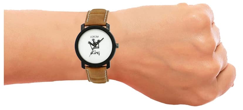 LOREM White & Black King Analog Watch for Men LR18-UF view 6