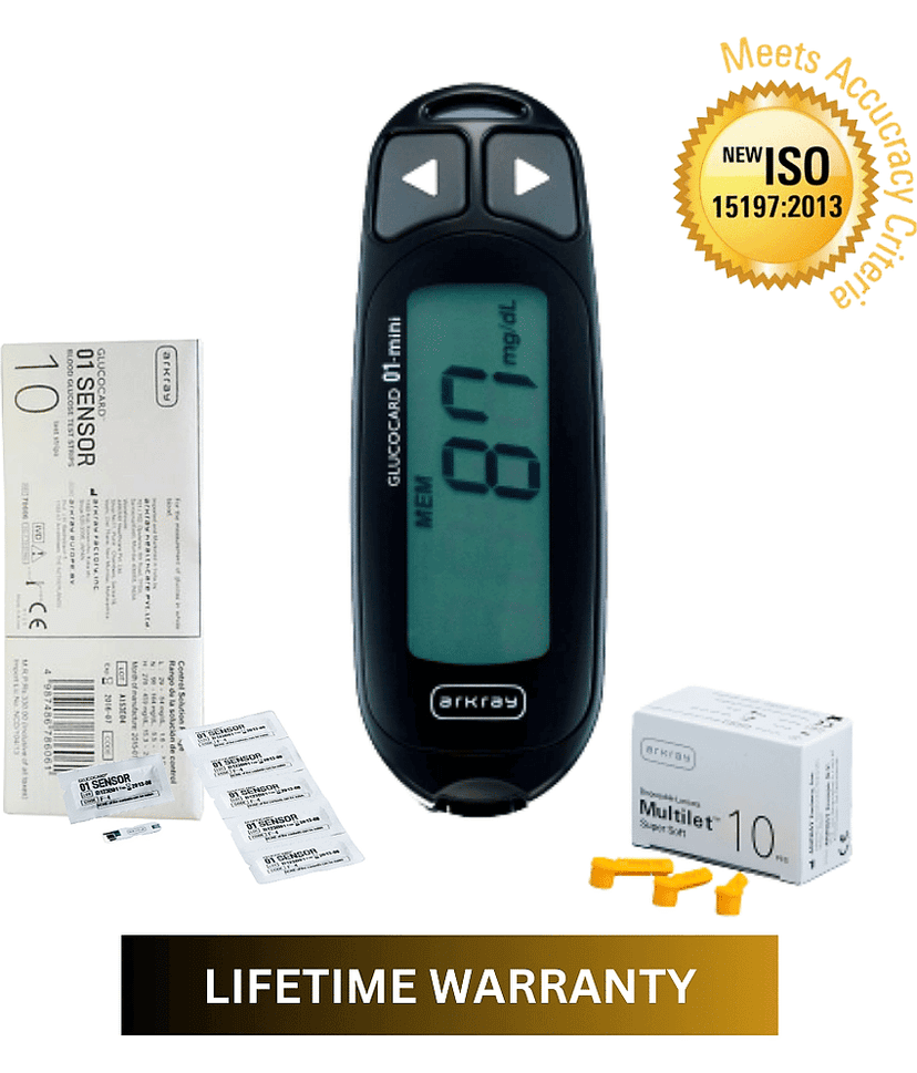 Arkray GlucoCard 01 Mini Diabetes Kit Glucometer
